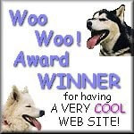 Woo Woo! Award WINNER for having A VERY COOL WEB SITE!